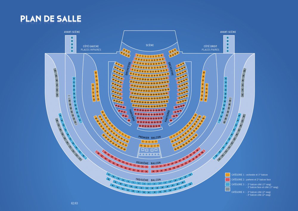 Théâtre De La Renaissance Plan Des Places